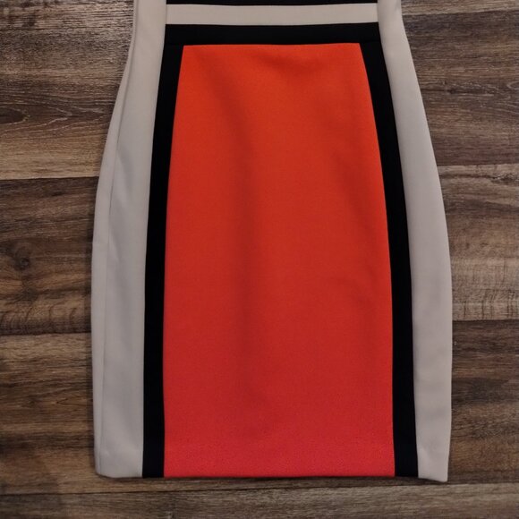 Calvin Kline Colorblock Pencil Dress Dress Size 6 - NWT - RN 54613 - Picture 3 of 9